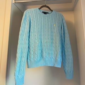 Ralph Lauren | Light Blue Cable-Knit Sweater